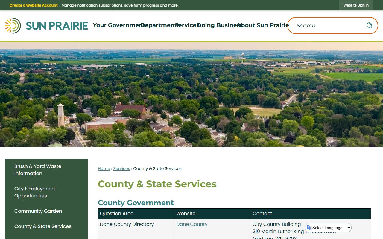 Sun Prairie probate court records city county-state services image
