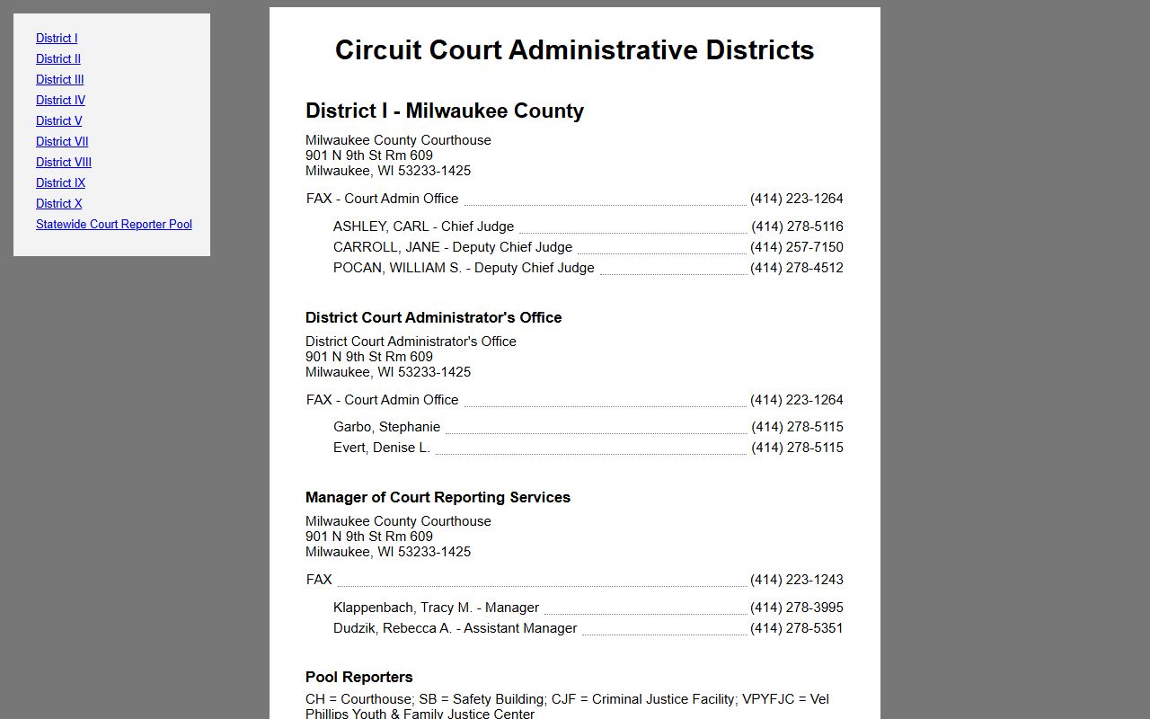 Bayfield County probate court records circuit court administration page