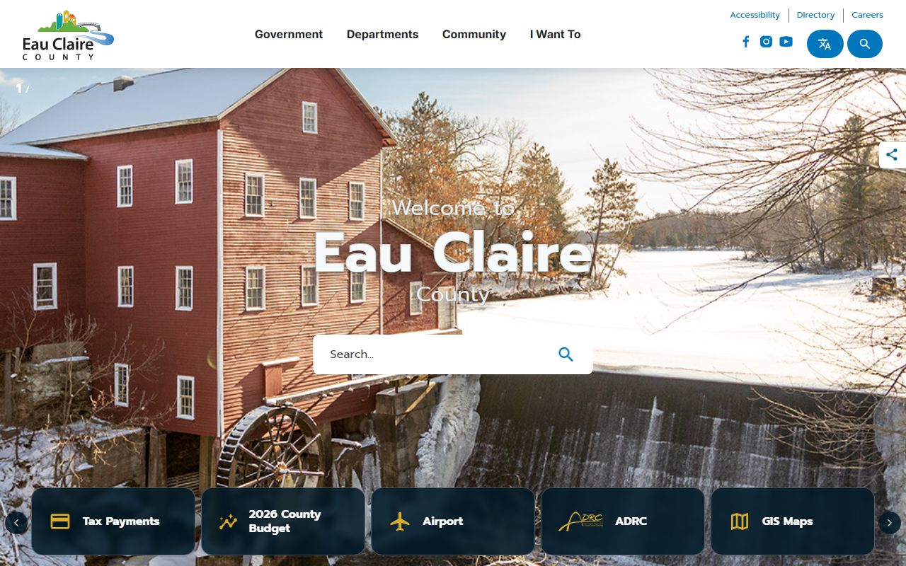Eau Claire County probate court records county homepage image