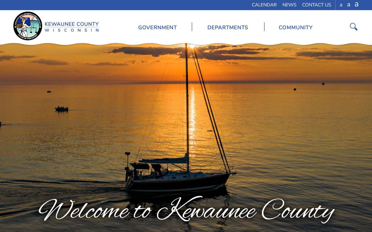 Kewaunee County probate court records county homepage image