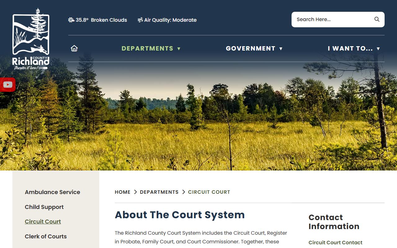 Richland County probate court records county information image