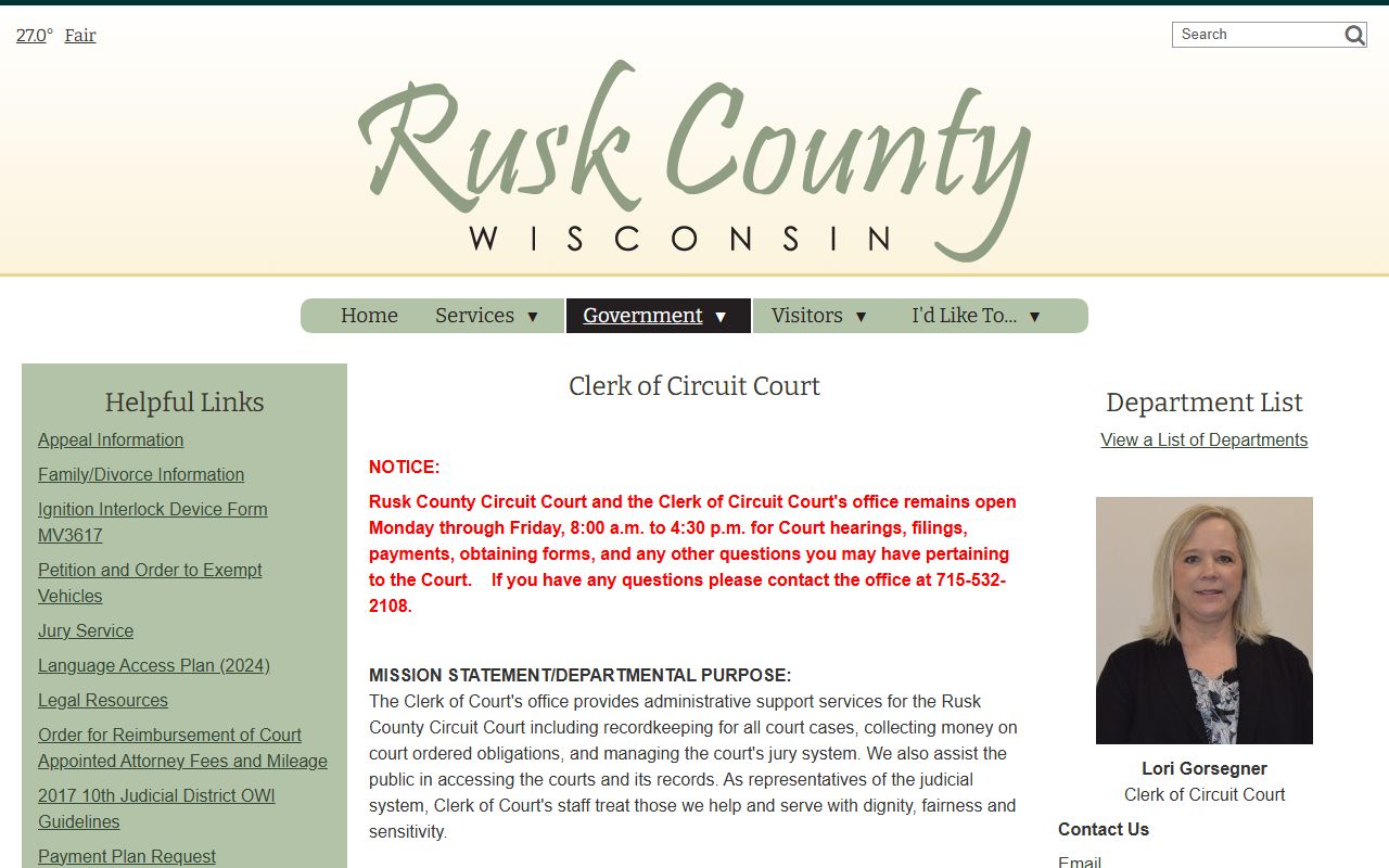 Rusk County probate court records court page image