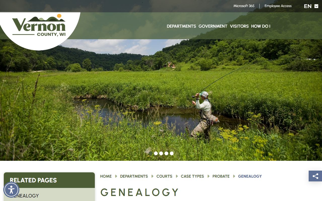 Vernon County probate court records genealogy image