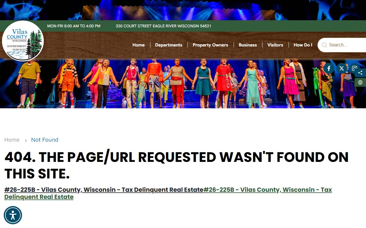 Vilas County probate court records register in probate image