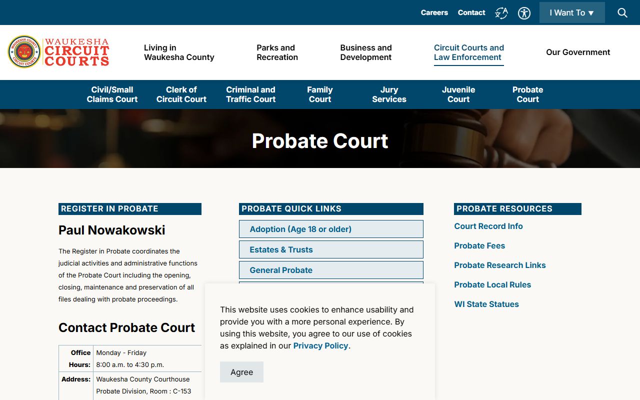 Waukesha probate court records county probate court image