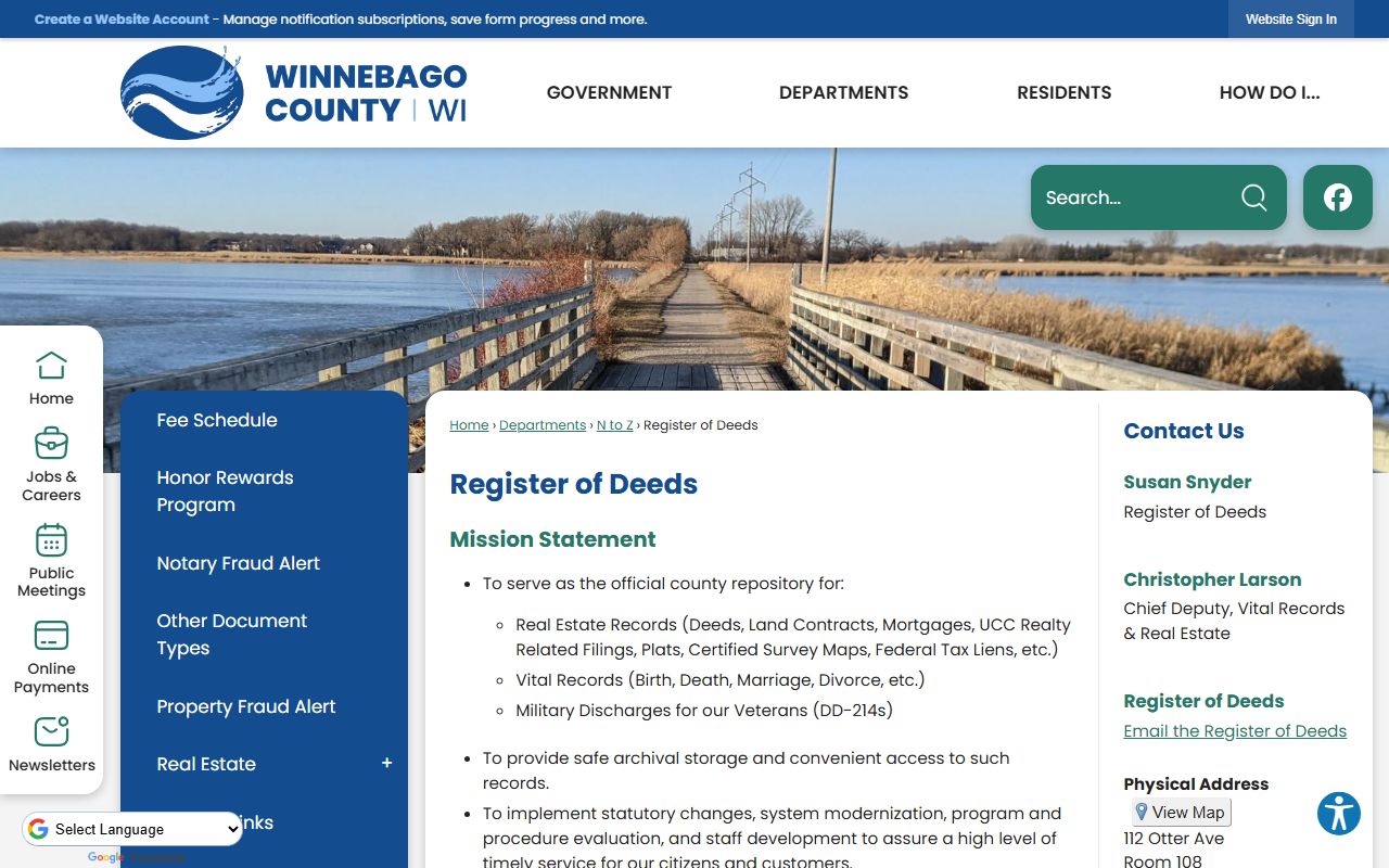 Winnebago County probate court records clerk of courts image